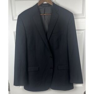 Calvin Klein Blazer Men's 42 Long Black Slim Fit Wool Suit Jacket Sport Coat‎